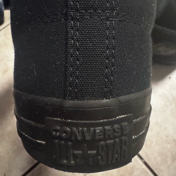 Converse Men's Black Canvas Sneakers - Picture 5 of 5